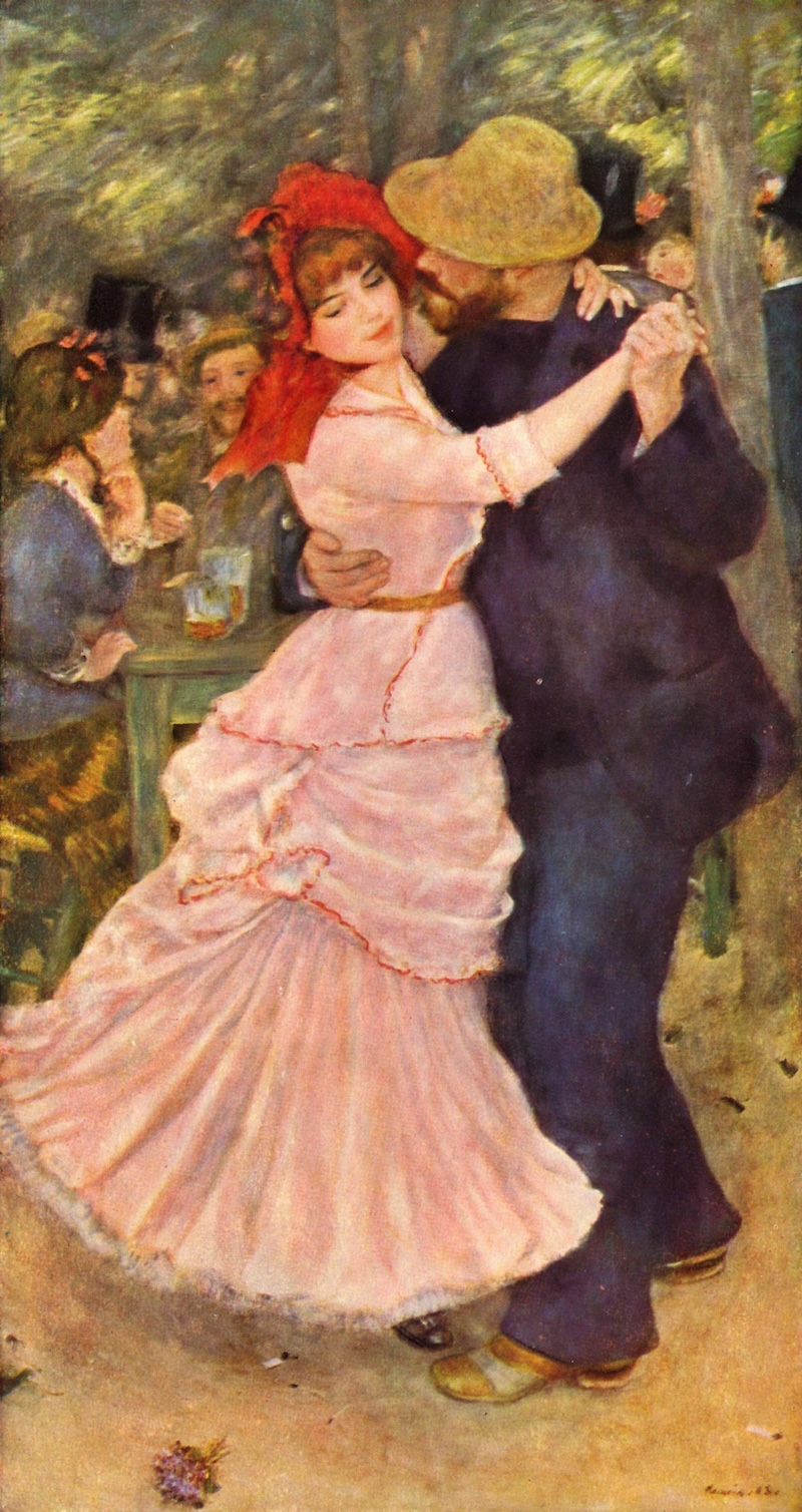 Dance at Bougival - by Pierre-Auguste Renoir