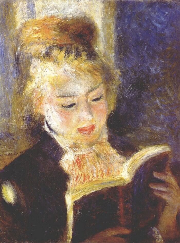 Girl Reading - by Pierre-Auguste Renoir
