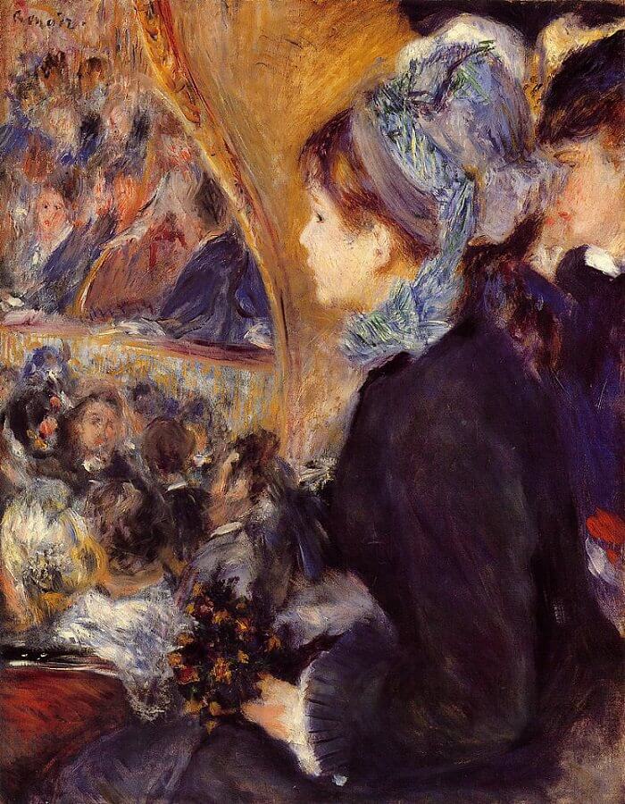 Her First Evening Out - by Pierre-Auguste Renoir