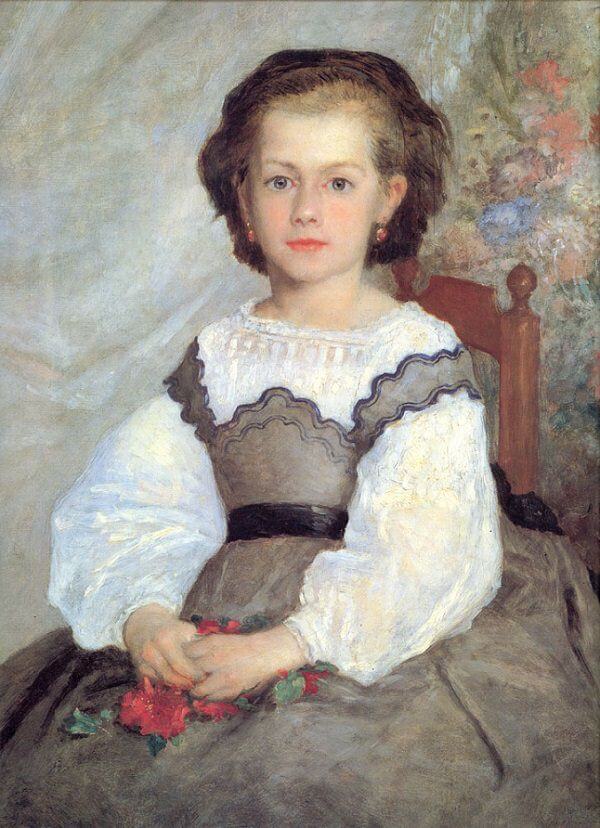 Mademoiselle Romaine Lascaux - by Pierre-Auguste Renoir