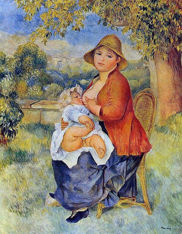 Mother and Child - by Pierre-Auguste Renoir