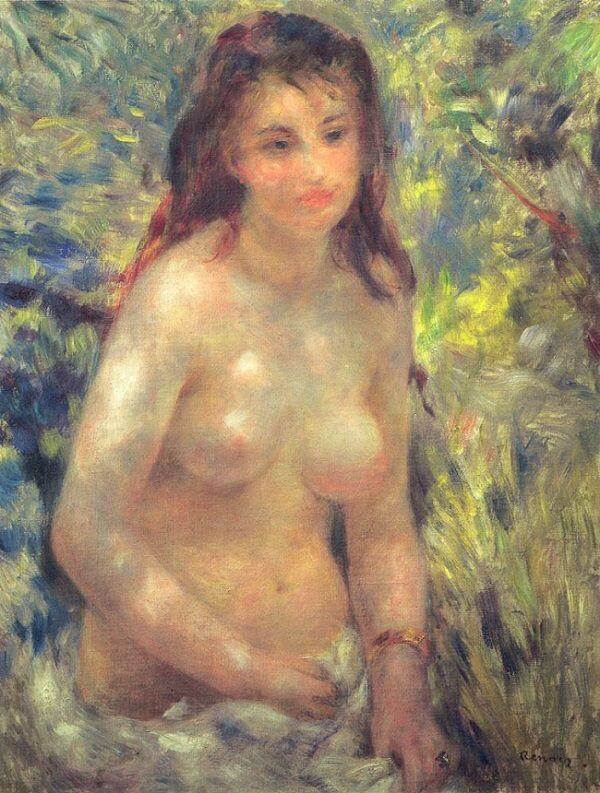 Nude in the Sunlight - by Pierre-Auguste Renoir