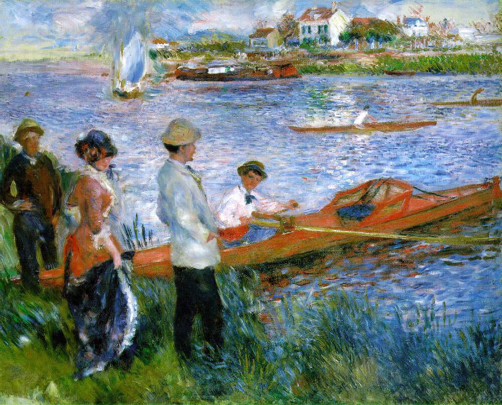 Oarsmen at Chatou - by Pierre-Auguste Renoir