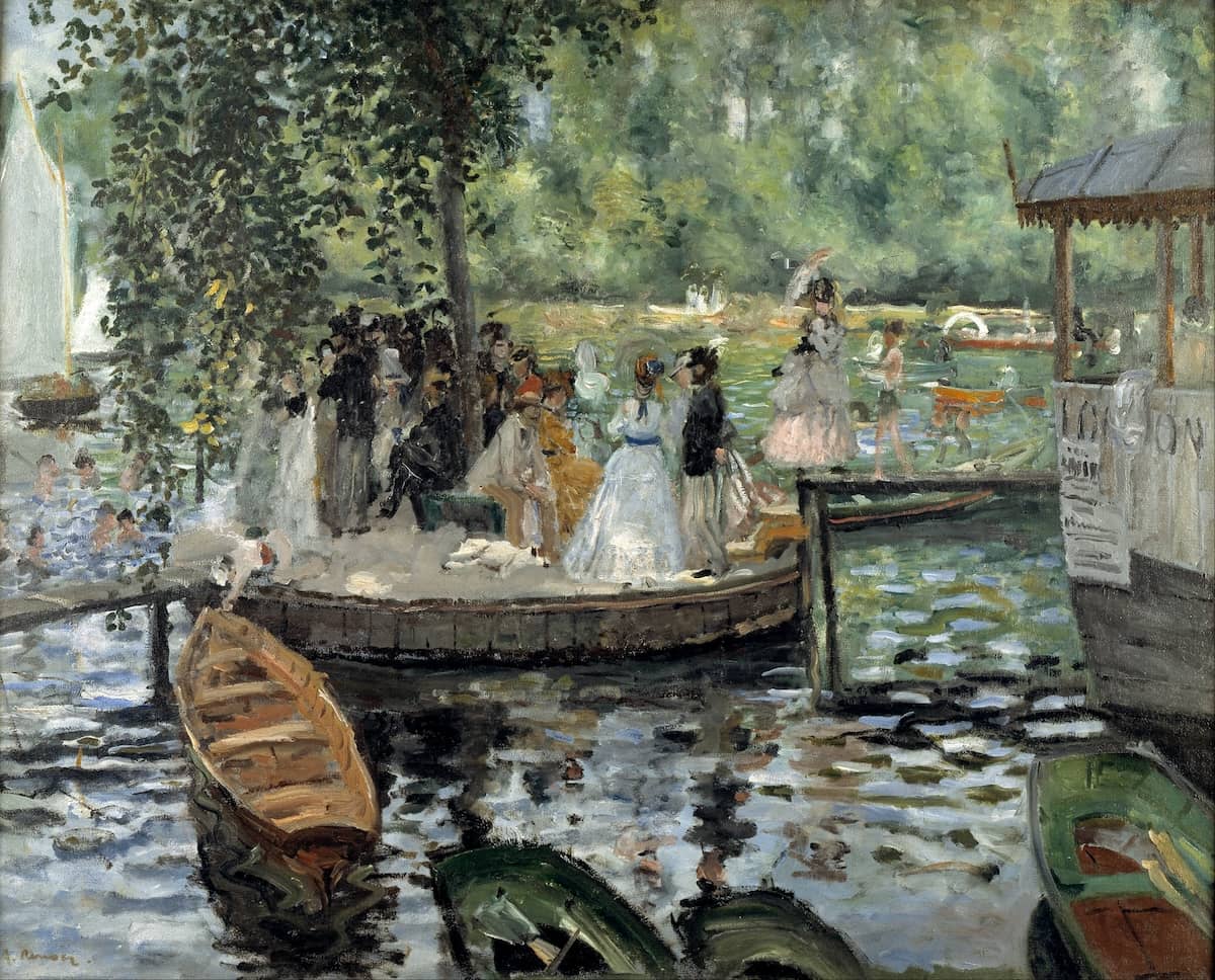 La Grenouillere - by Pierre-Auguste Renoir