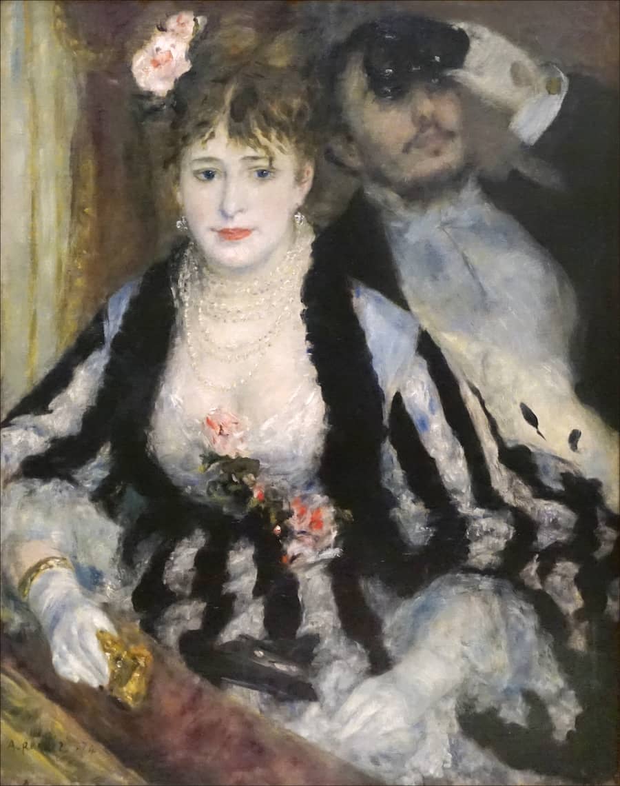 La loge - by Pierre-Auguste Renoir