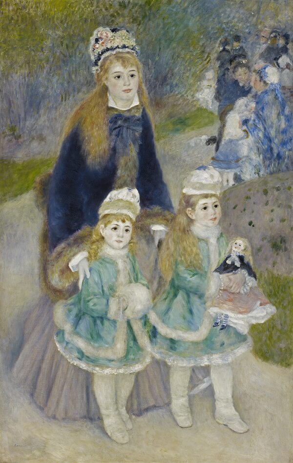 Mother and Children - by Pierre-Auguste Renoir