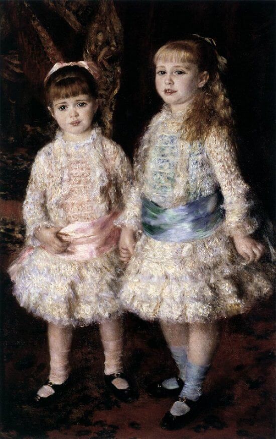Pink and Blue - by Pierre-Auguste Renoir