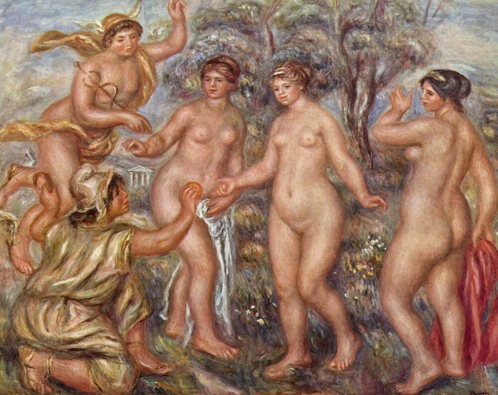 The Judgment of Paris - by Pierre-Auguste Renoir