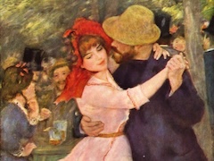 Dance at Bougival by Pierre-Auguste Renoir