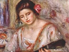 Girl with a Mandolin by Pierre-Auguste Renoir