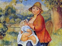 Mother and Child by Pierre-Auguste Renoir